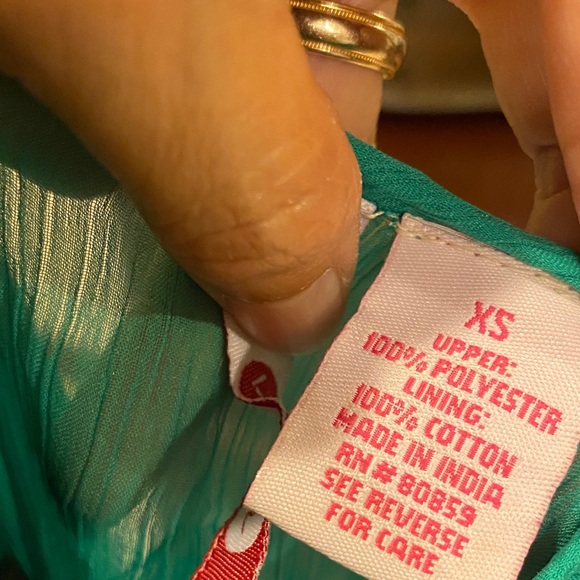 Embellished Green Ruffle Top - Picture 5 of 5